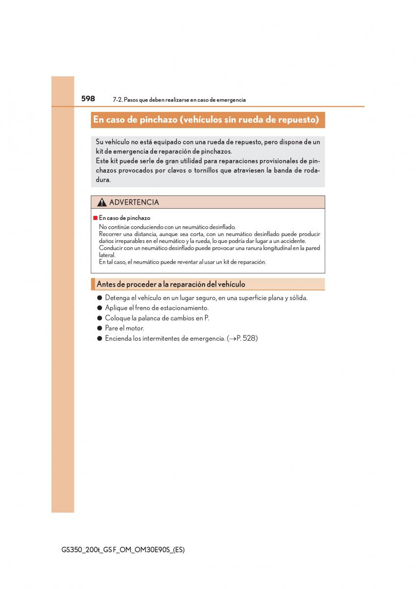 Lexus GS F IV 4 manual del propietario / page 598