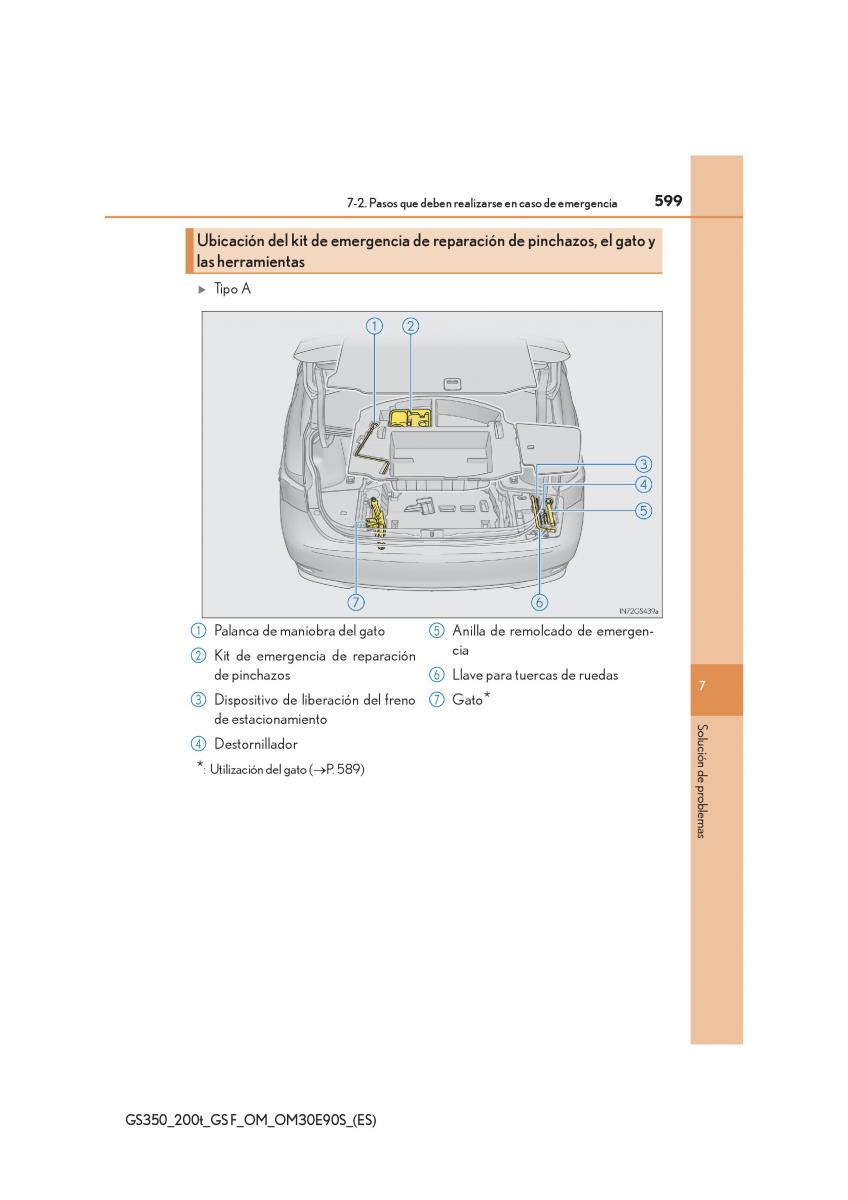 Lexus GS F IV 4 manual del propietario / page 599