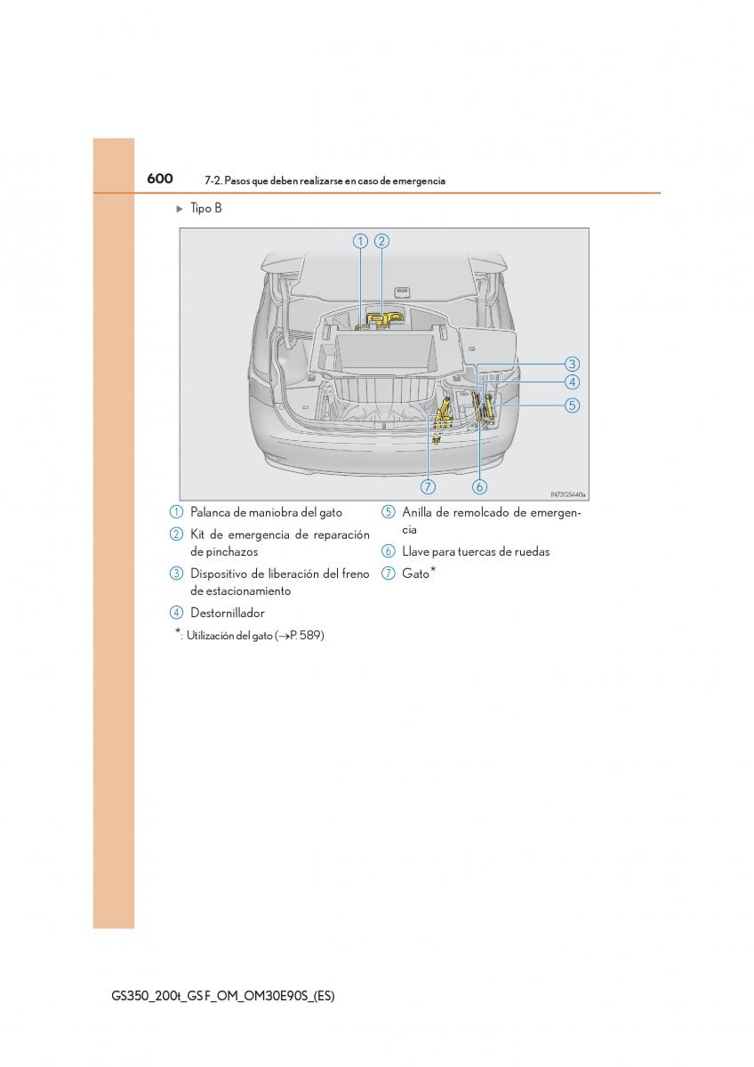 Lexus GS F IV 4 manual del propietario / page 600