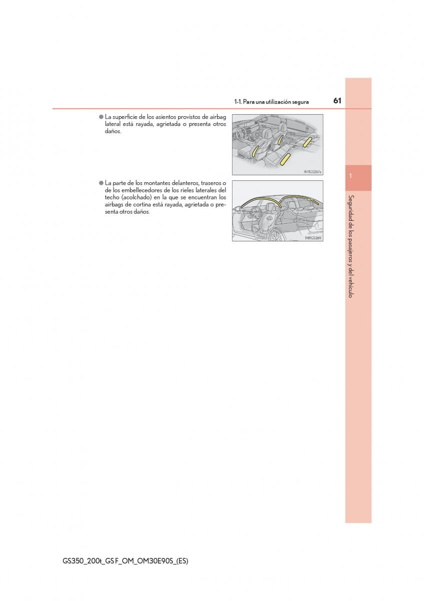 Lexus GS F IV 4 manual del propietario / page 61