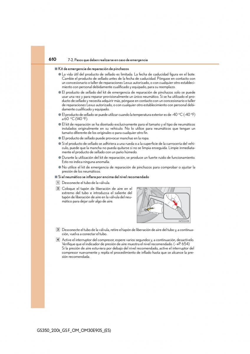 Lexus GS F IV 4 manual del propietario / page 610