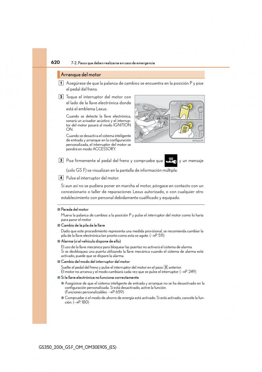 Lexus GS F IV 4 manual del propietario / page 620