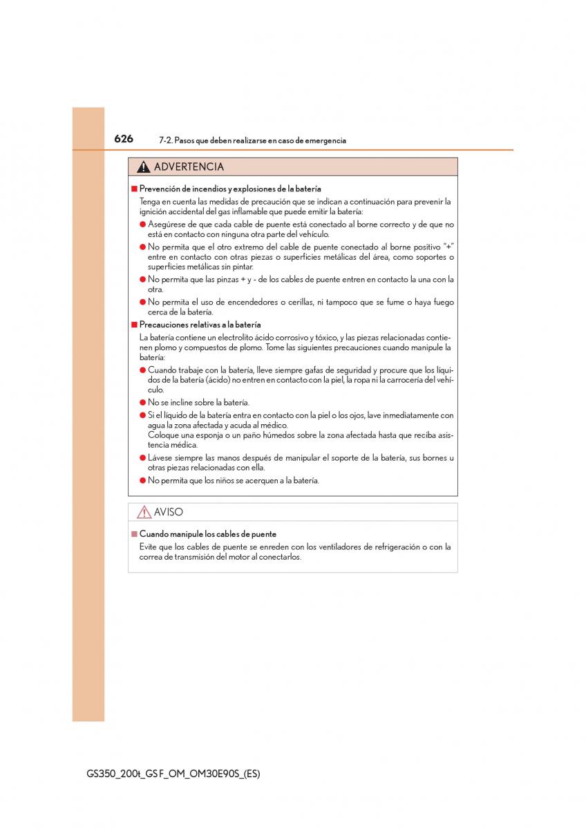 Lexus GS F IV 4 manual del propietario / page 626