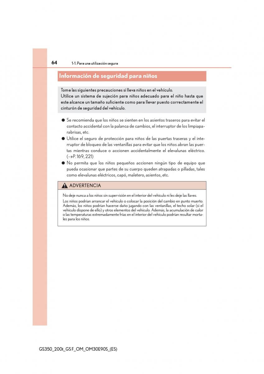 Lexus GS F IV 4 manual del propietario / page 64