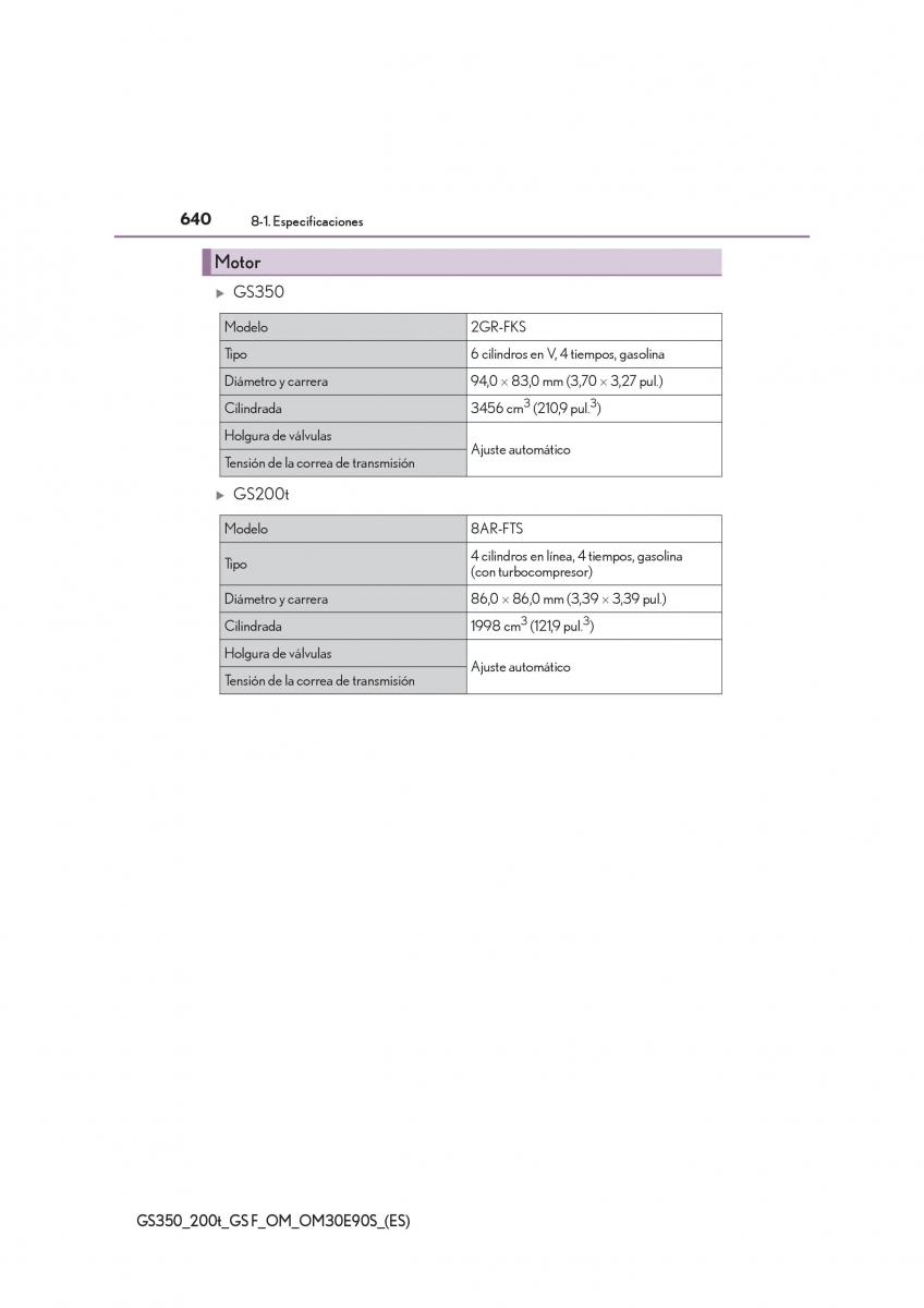 Lexus GS F IV 4 manual del propietario / page 640