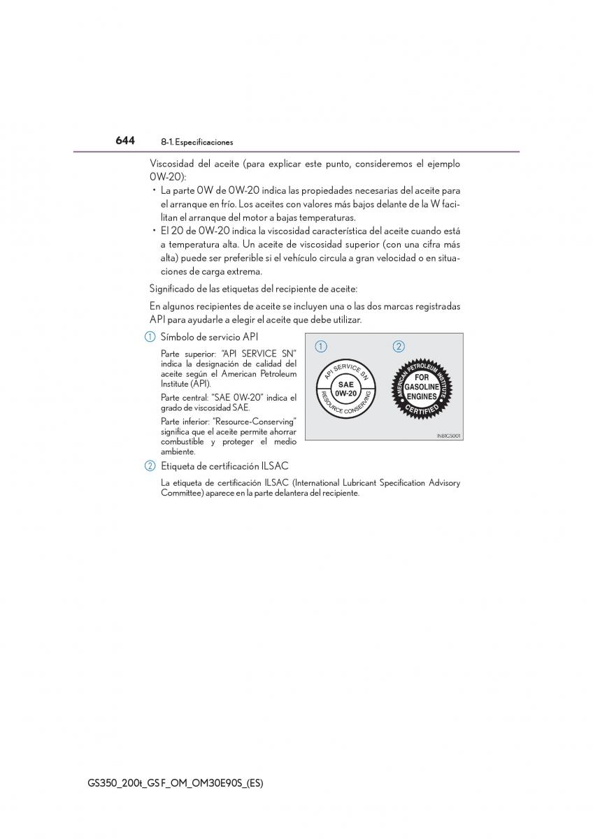 Lexus GS F IV 4 manual del propietario / page 644