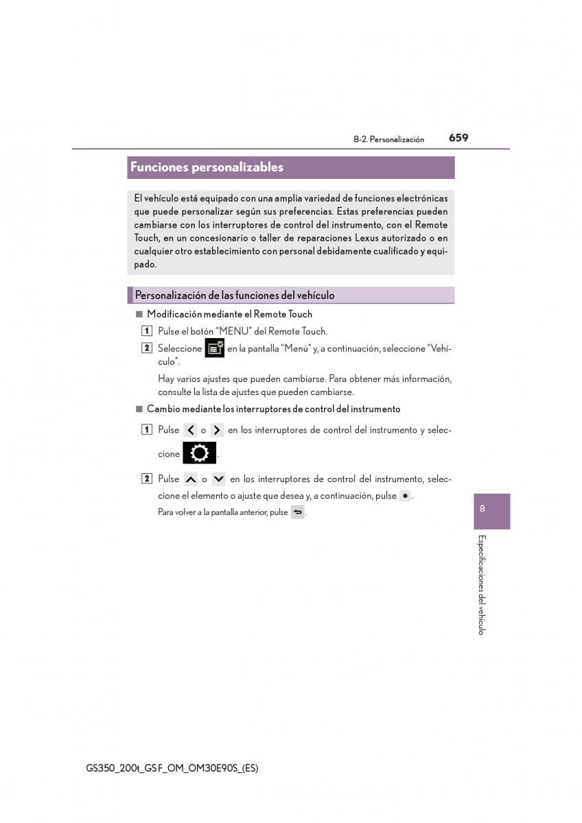 Lexus GS F IV 4 manual del propietario / page 659