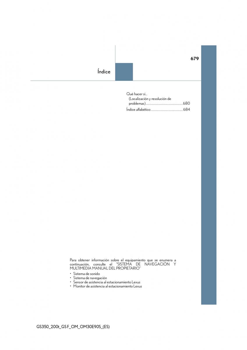 Lexus GS F IV 4 manual del propietario / page 679