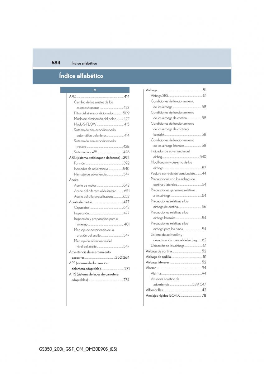 Lexus GS F IV 4 manual del propietario / page 684