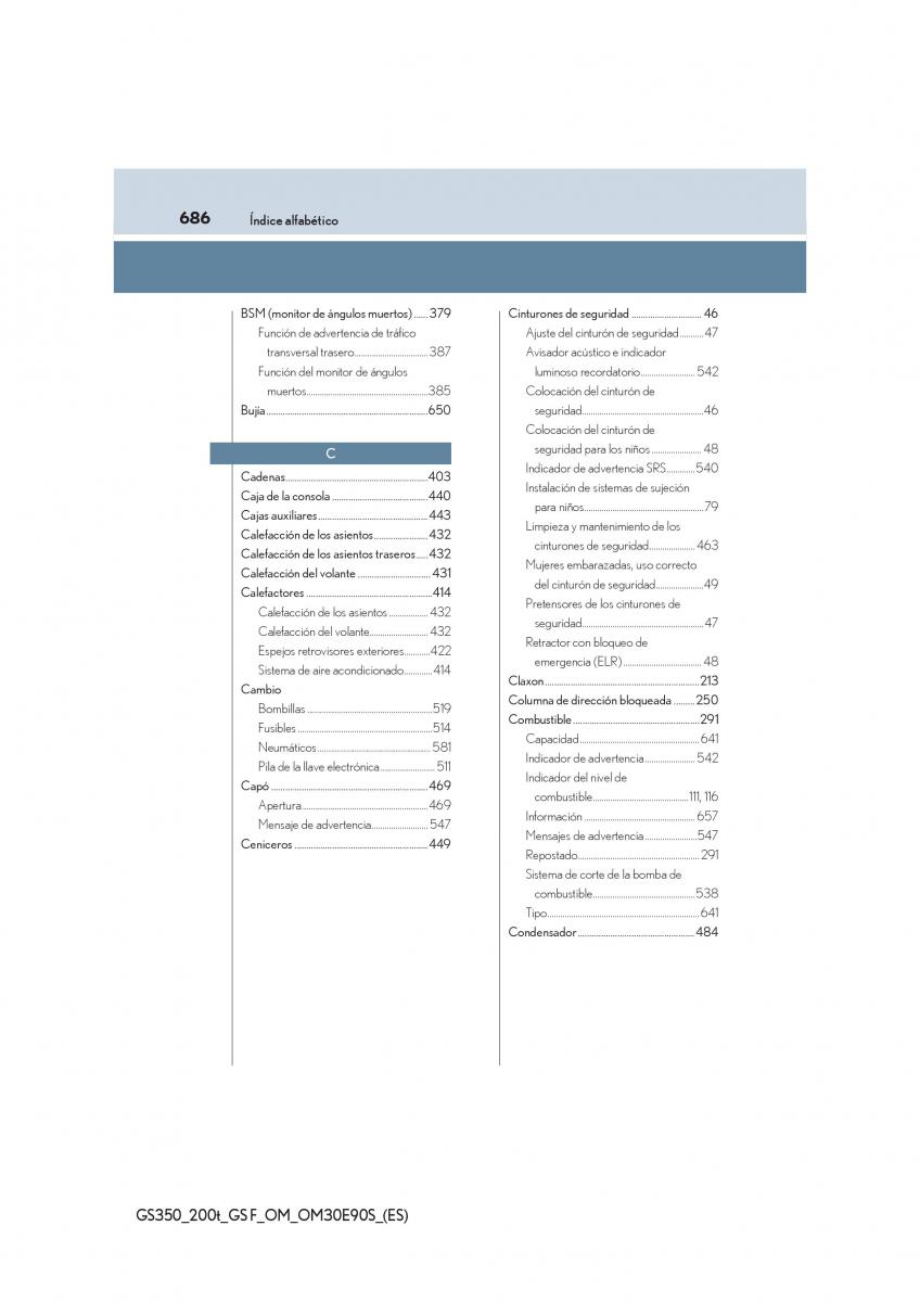 Lexus GS F IV 4 manual del propietario / page 686