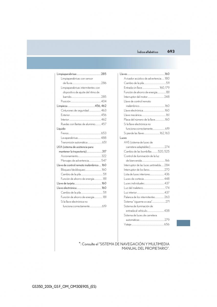Lexus GS F IV 4 manual del propietario / page 693