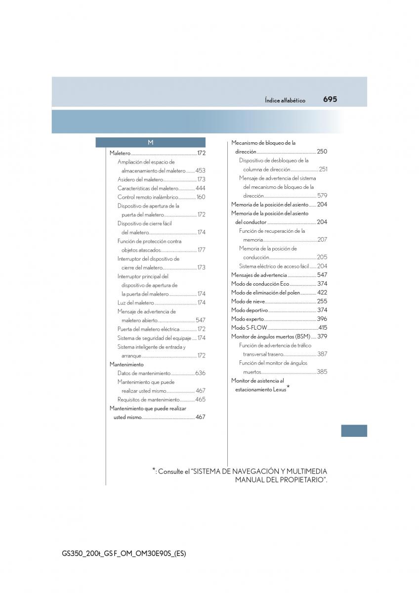 Lexus GS F IV 4 manual del propietario / page 695