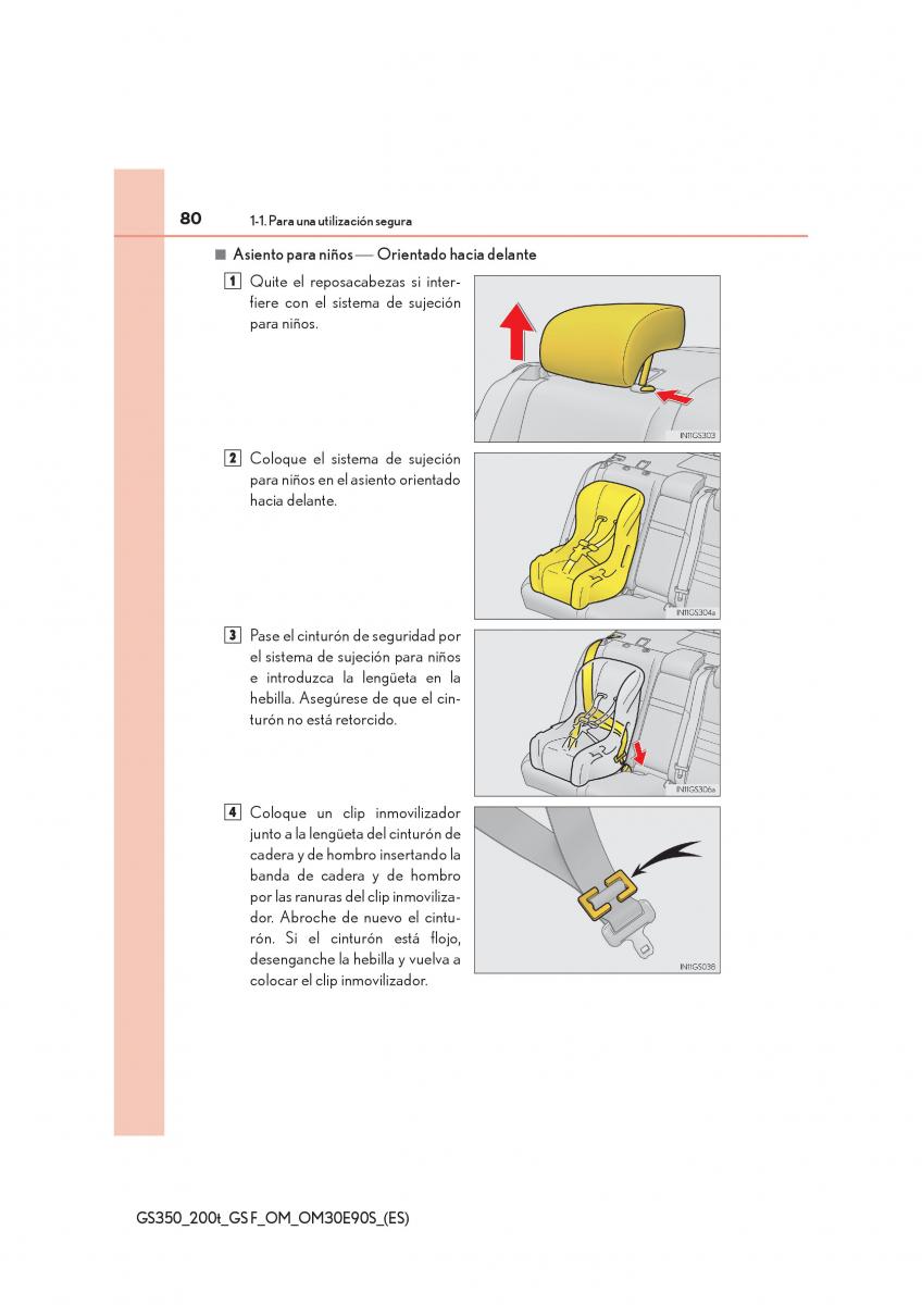 Lexus GS F IV 4 manual del propietario / page 80