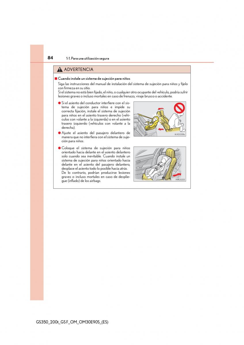 Lexus GS F IV 4 manual del propietario / page 84