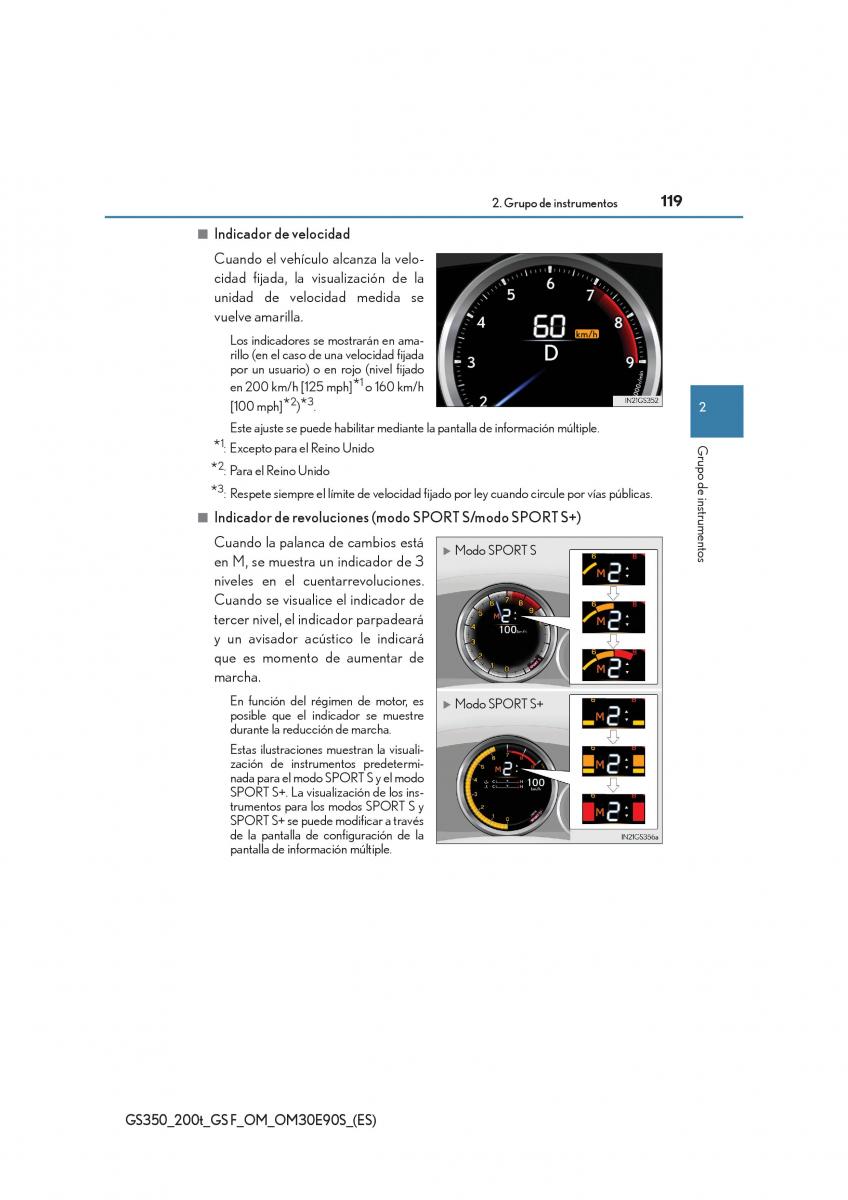 Lexus GS F IV 4 manual del propietario / page 119