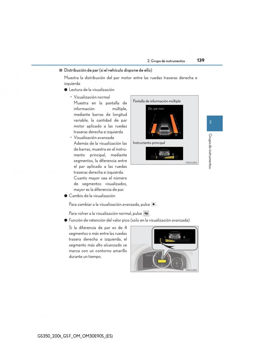 Lexus GS F IV 4 manual del propietario / page 139