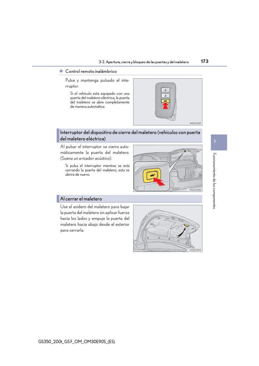 Lexus GS F IV 4 manual del propietario / page 173