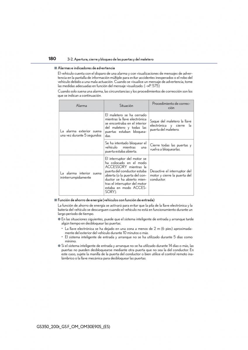 Lexus GS F IV 4 manual del propietario / page 180