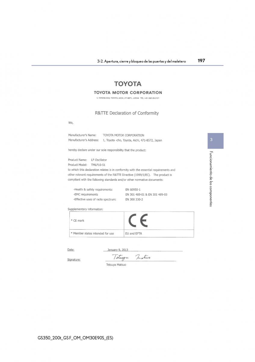 Lexus GS F IV 4 manual del propietario / page 197