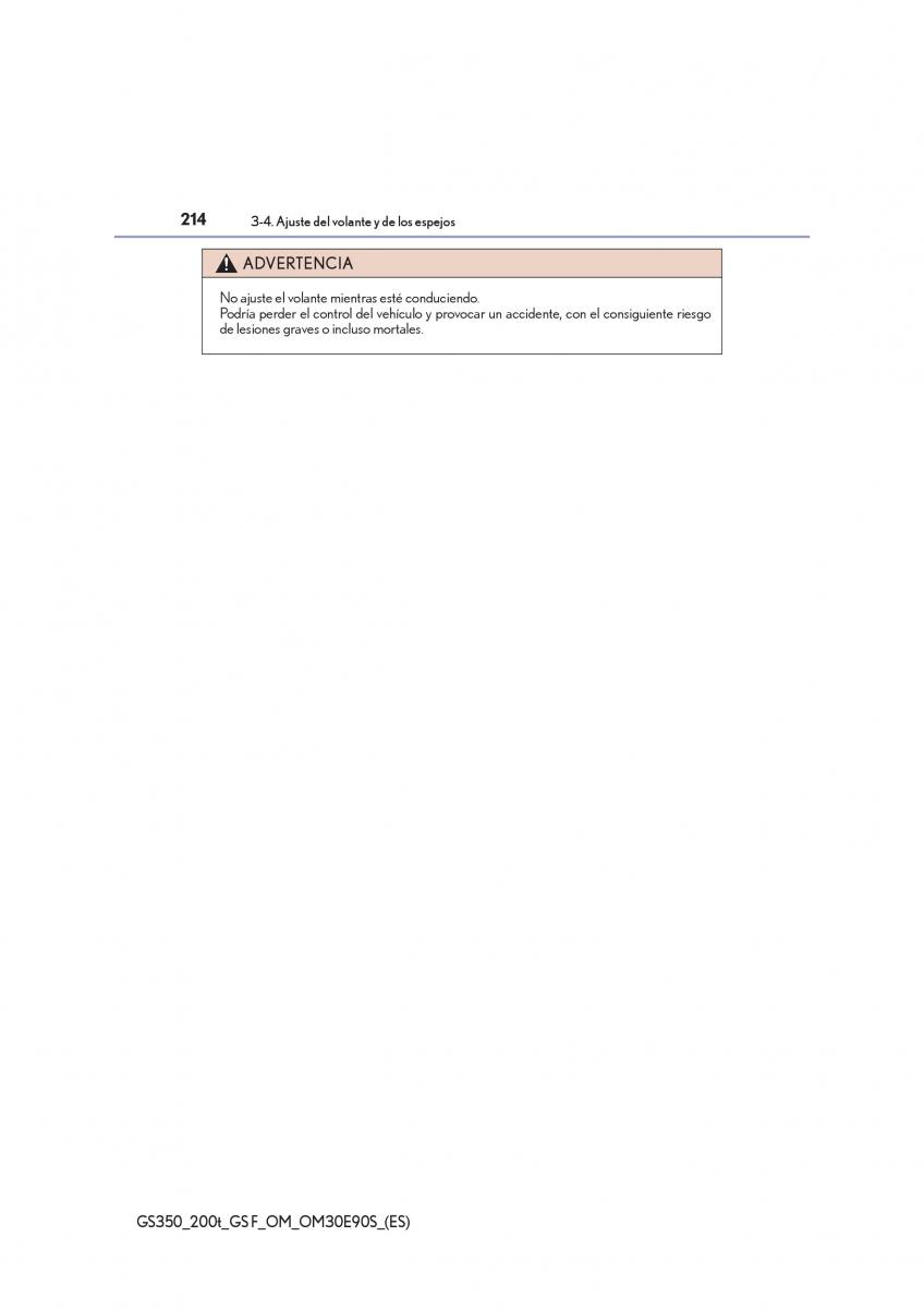 Lexus GS F IV 4 manual del propietario / page 214