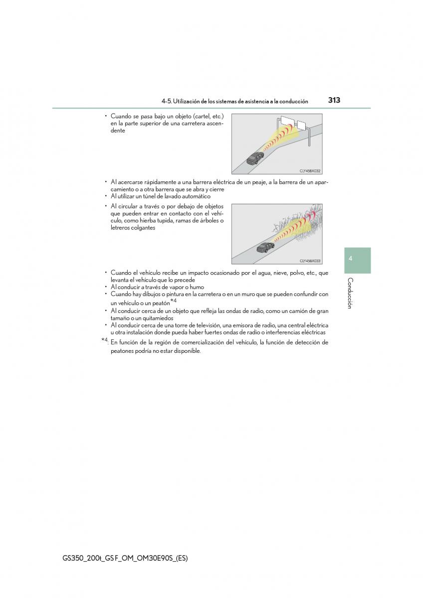 Lexus GS F IV 4 manual del propietario / page 313