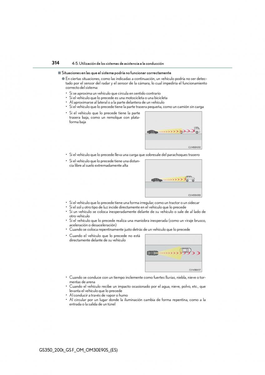 Lexus GS F IV 4 manual del propietario / page 314