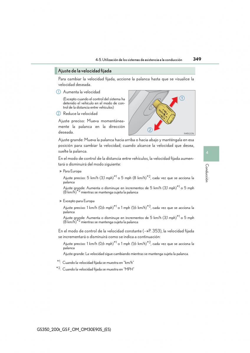 Lexus GS F IV 4 manual del propietario / page 349