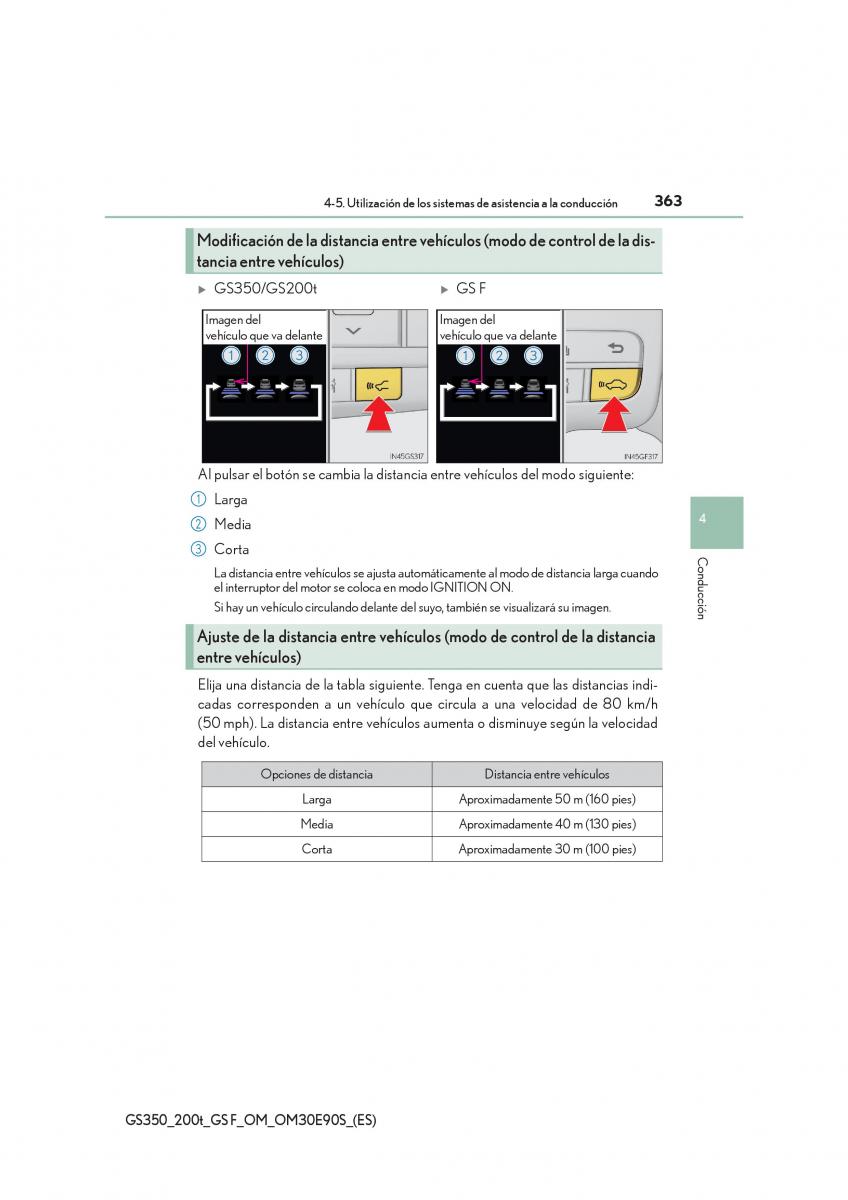 Lexus GS F IV 4 manual del propietario / page 363