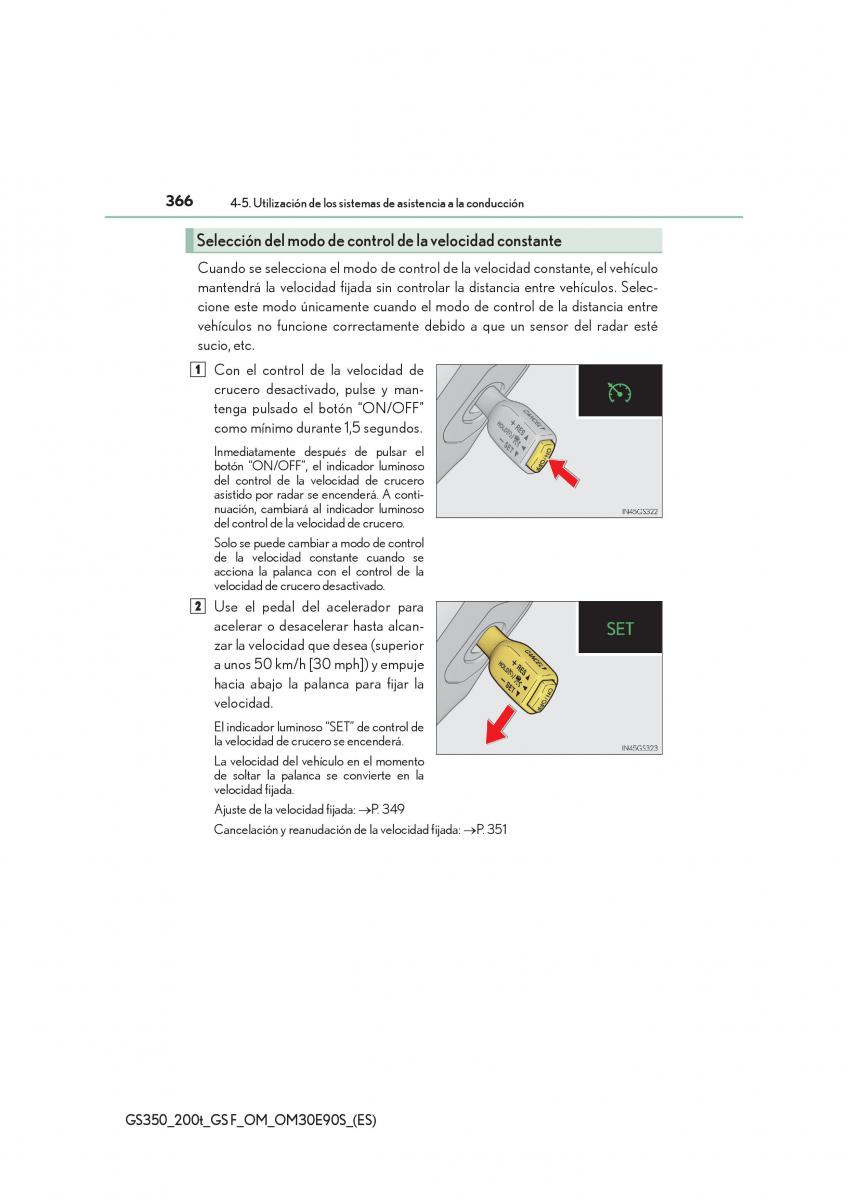 Lexus GS F IV 4 manual del propietario / page 366