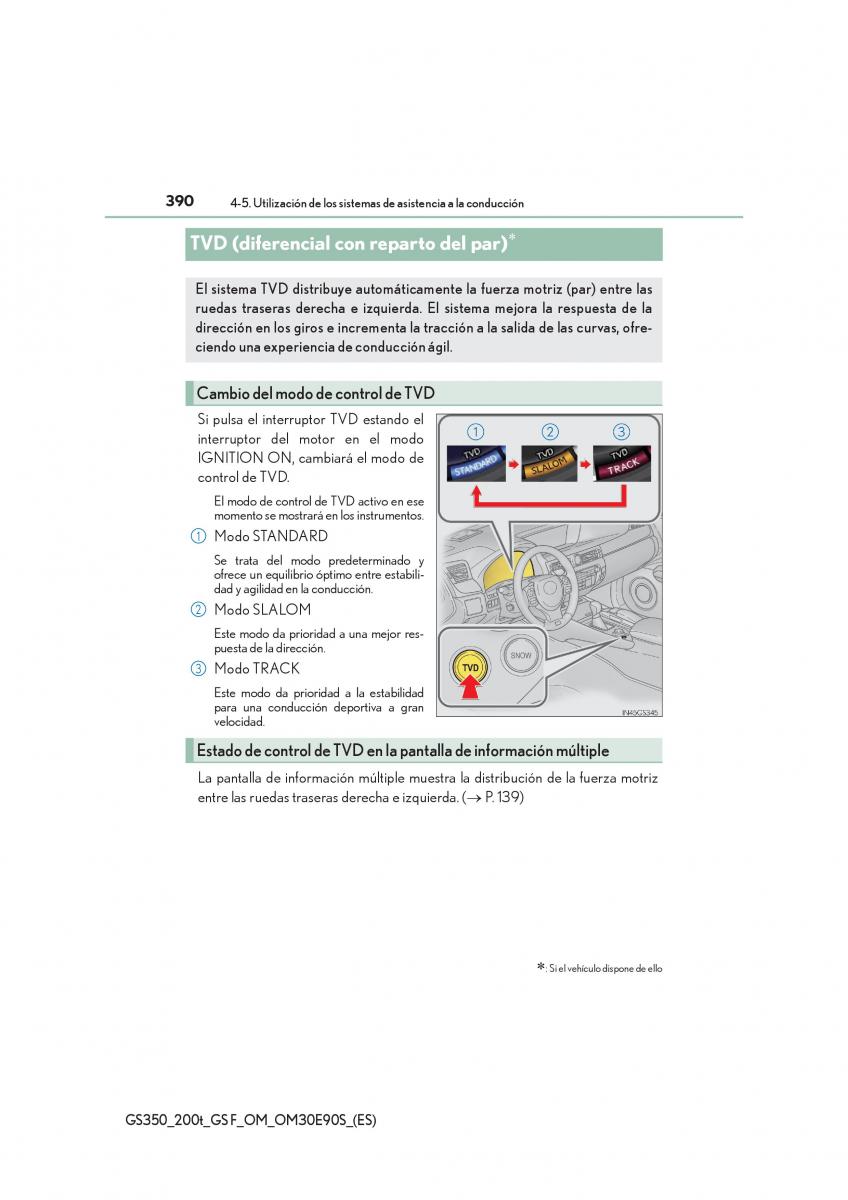 Lexus GS F IV 4 manual del propietario / page 390