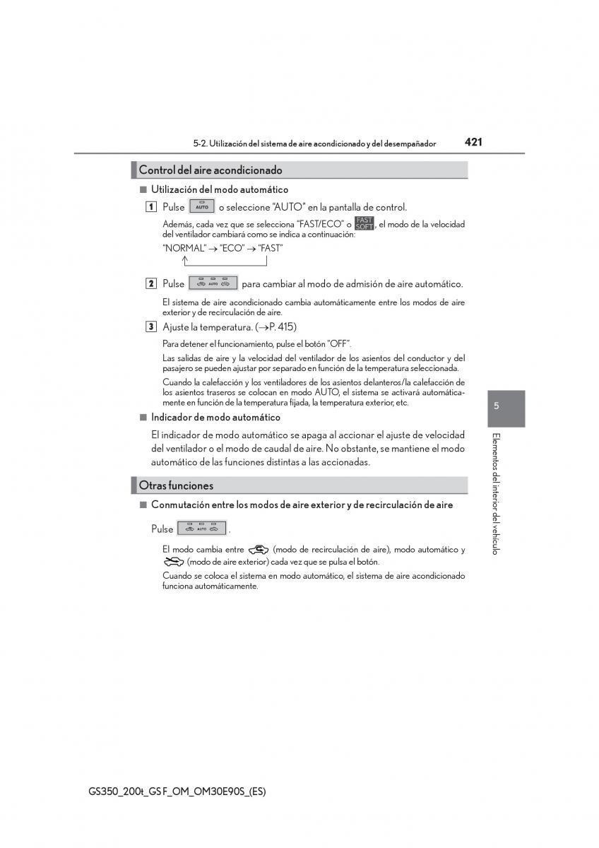 Lexus GS F IV 4 manual del propietario / page 421