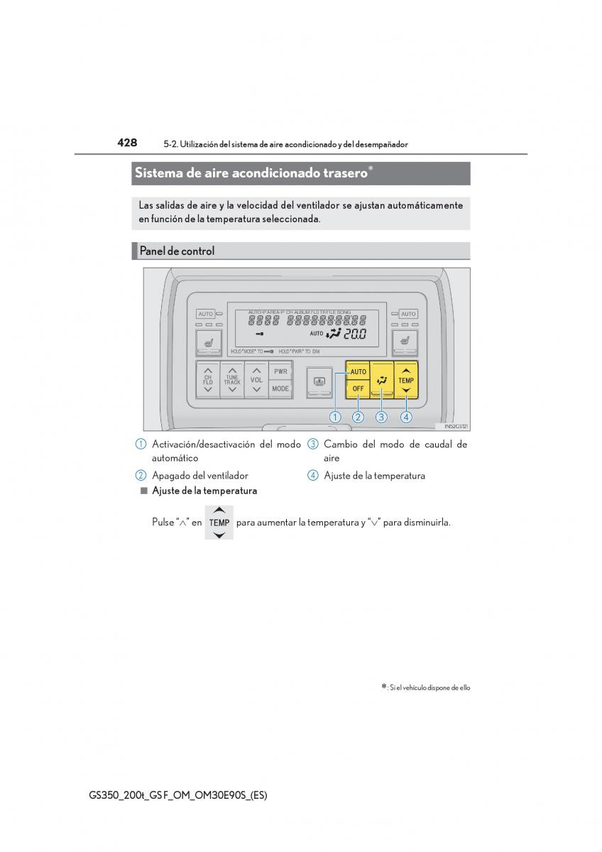 Lexus GS F IV 4 manual del propietario / page 428