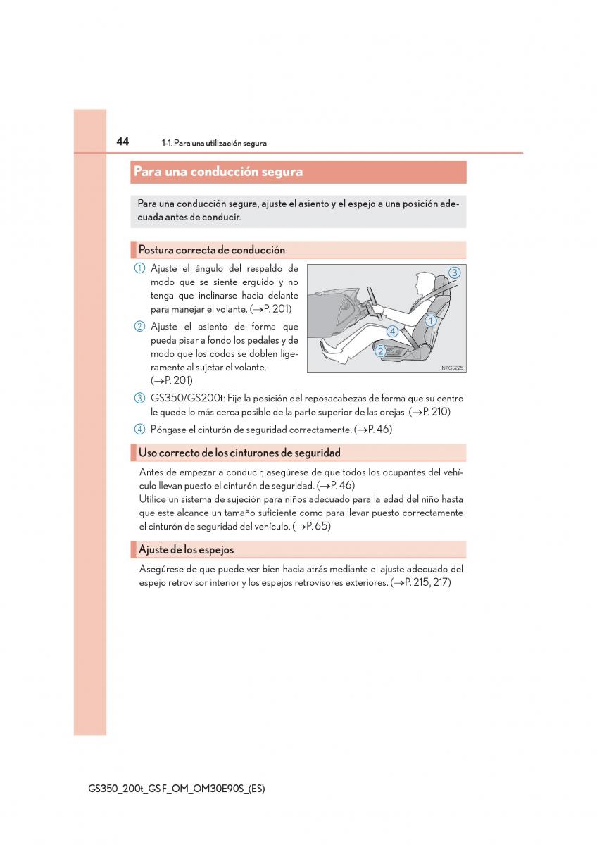 Lexus GS F IV 4 manual del propietario / page 44