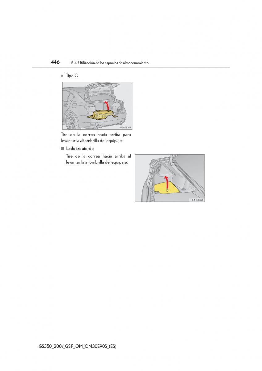 Lexus GS F IV 4 manual del propietario / page 446