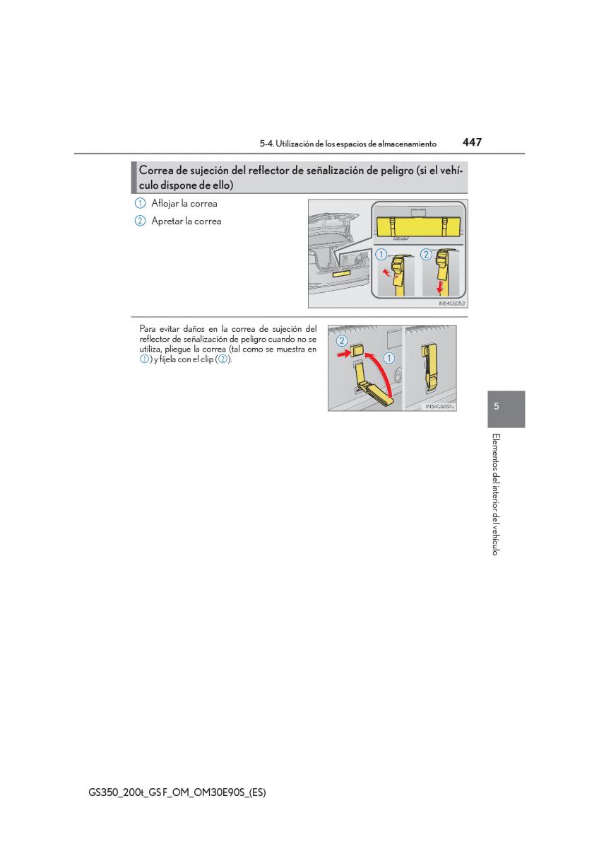 Lexus GS F IV 4 manual del propietario / page 447