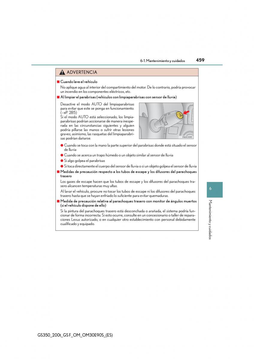 Lexus GS F IV 4 manual del propietario / page 459