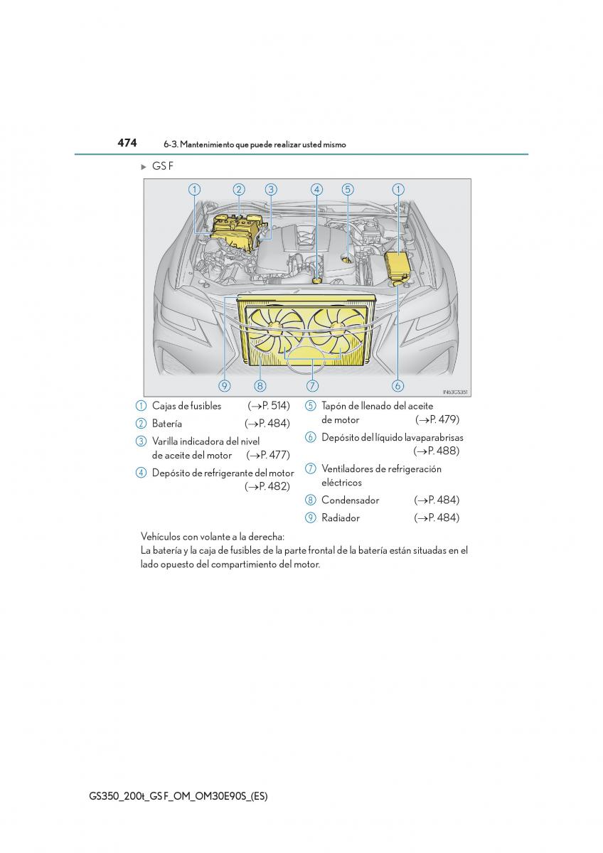 Lexus GS F IV 4 manual del propietario / page 474