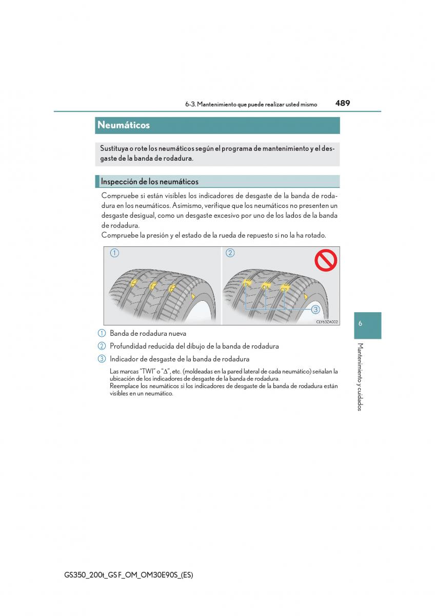 Lexus GS F IV 4 manual del propietario / page 489