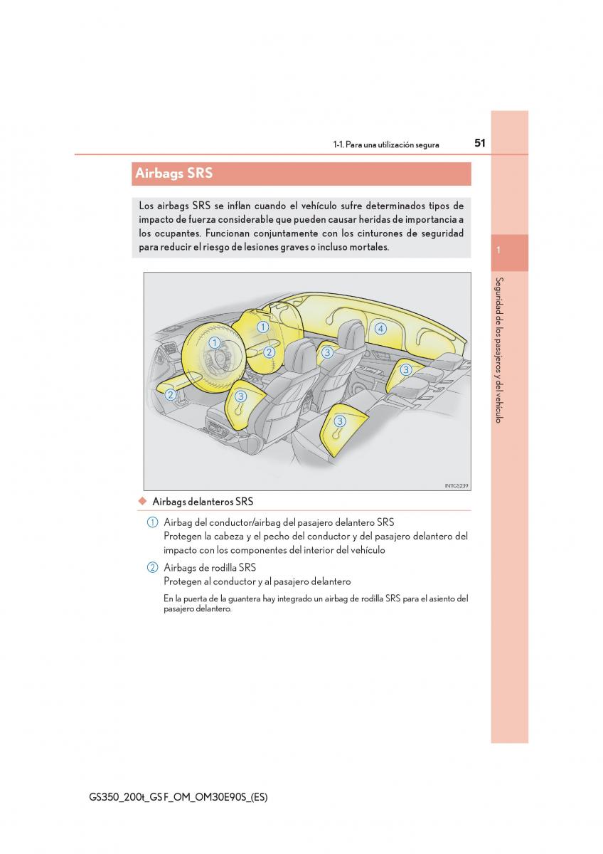 Lexus GS F IV 4 manual del propietario / page 51