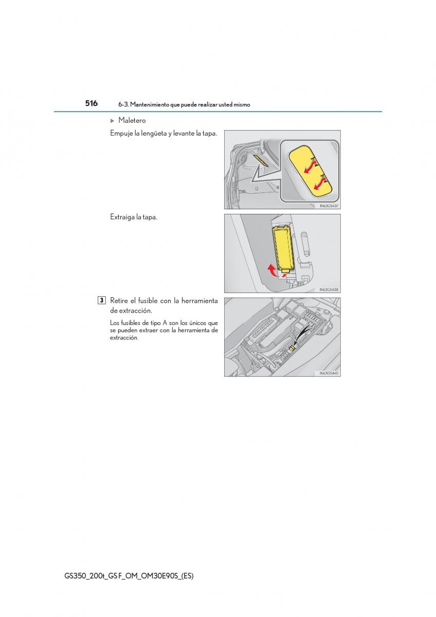 Lexus GS F IV 4 manual del propietario / page 516