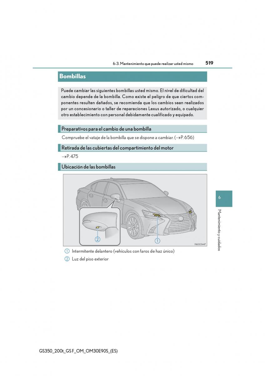 Lexus GS F IV 4 manual del propietario / page 519