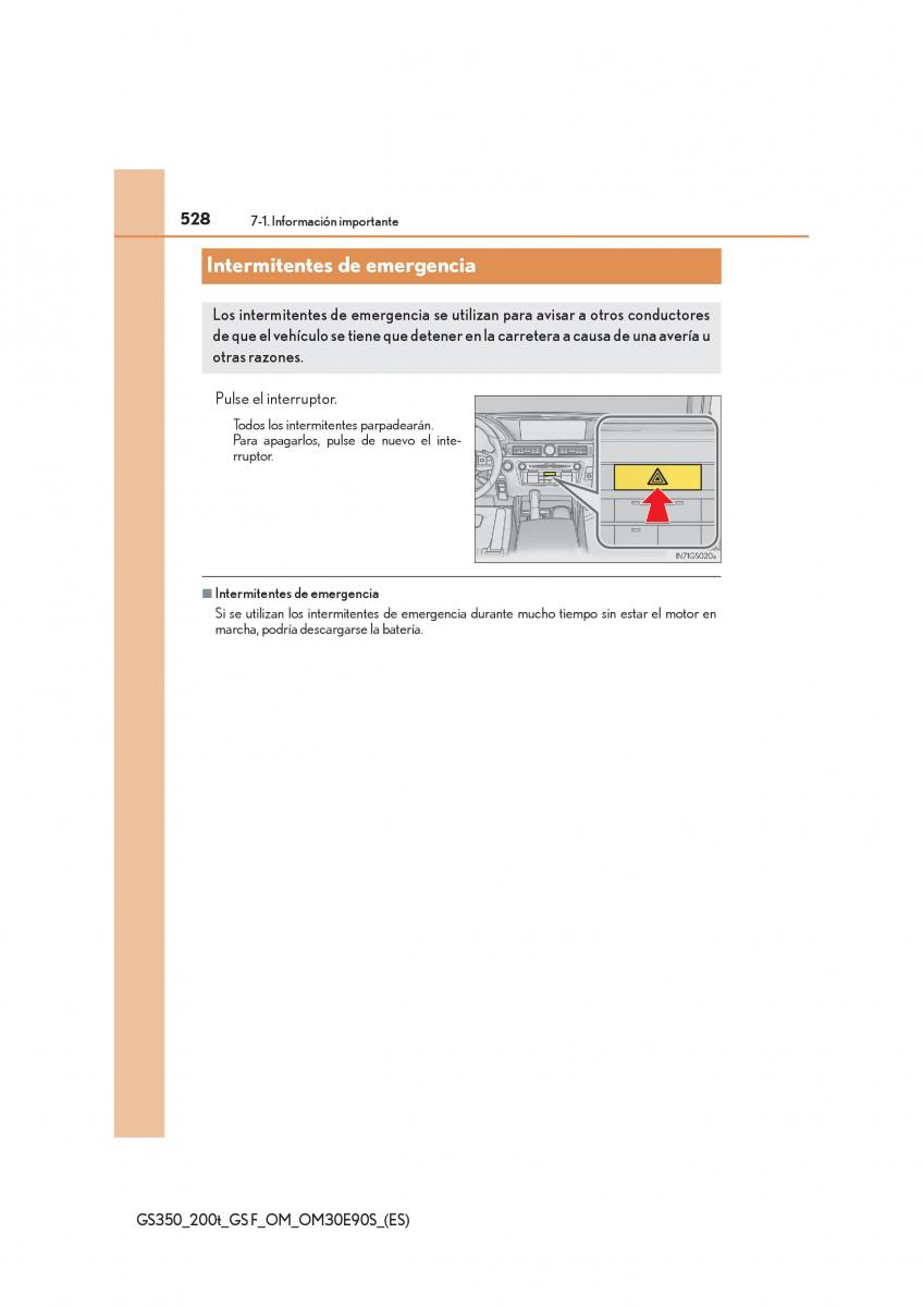 Lexus GS F IV 4 manual del propietario / page 528