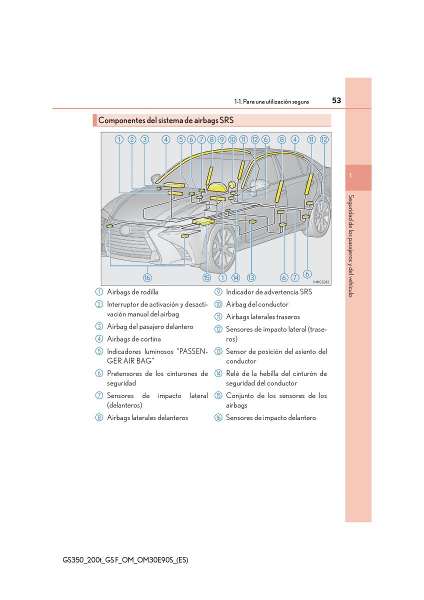 Lexus GS F IV 4 manual del propietario / page 53