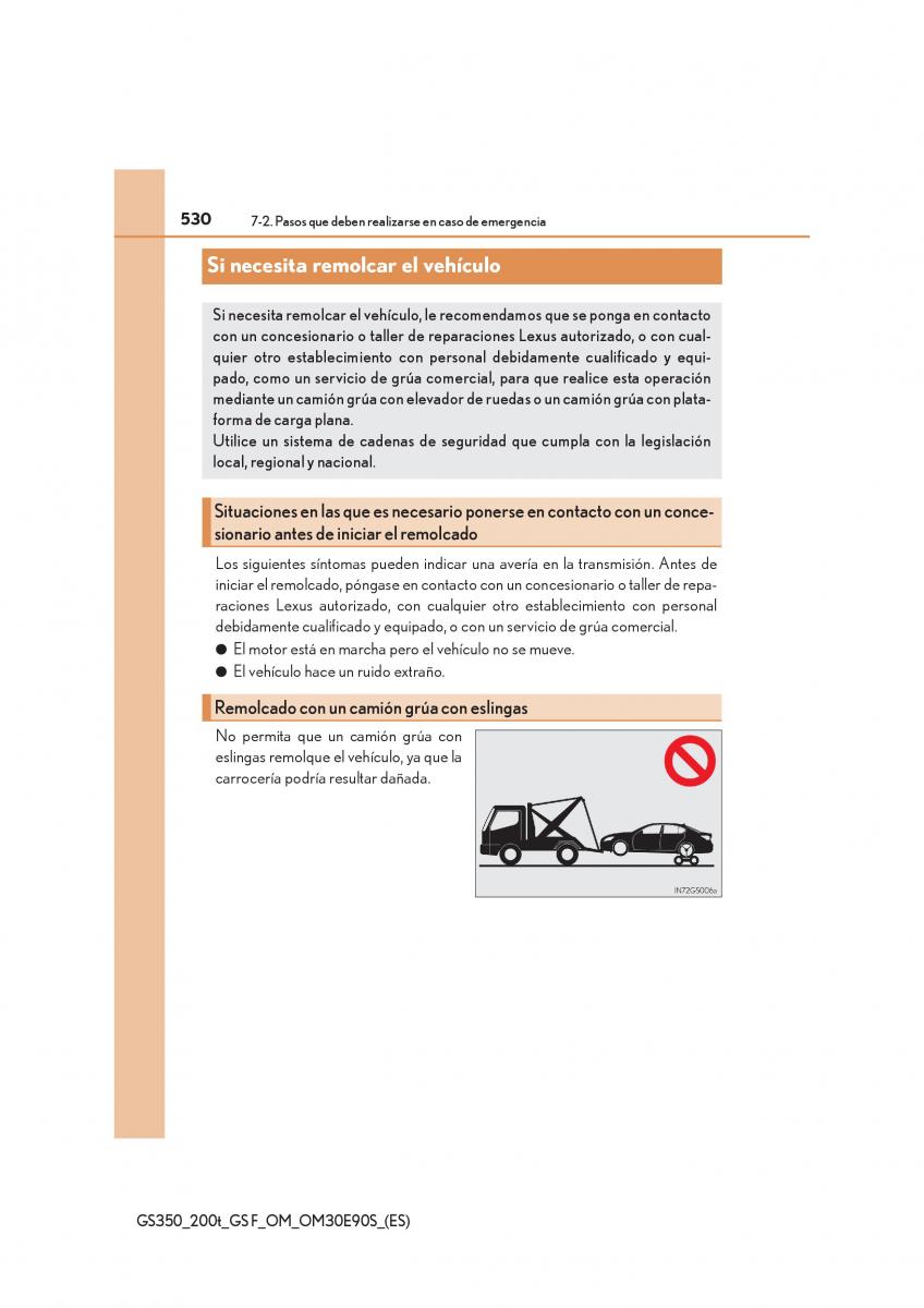 Lexus GS F IV 4 manual del propietario / page 530