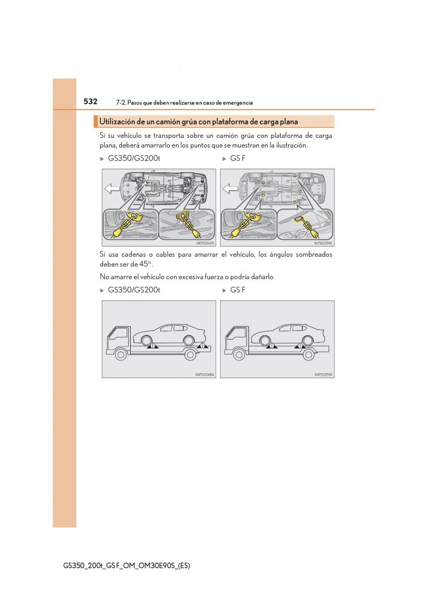 Lexus GS F IV 4 manual del propietario / page 532