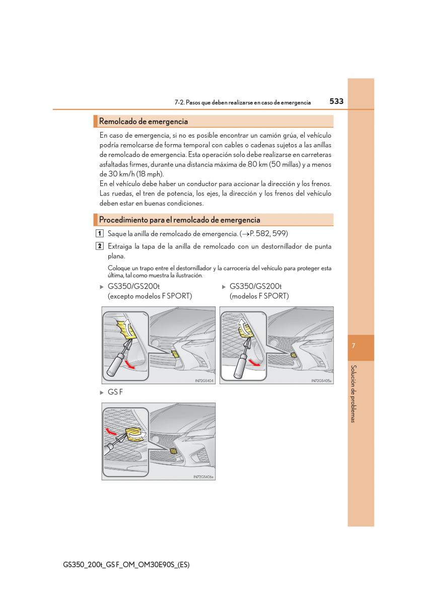 Lexus GS F IV 4 manual del propietario / page 533