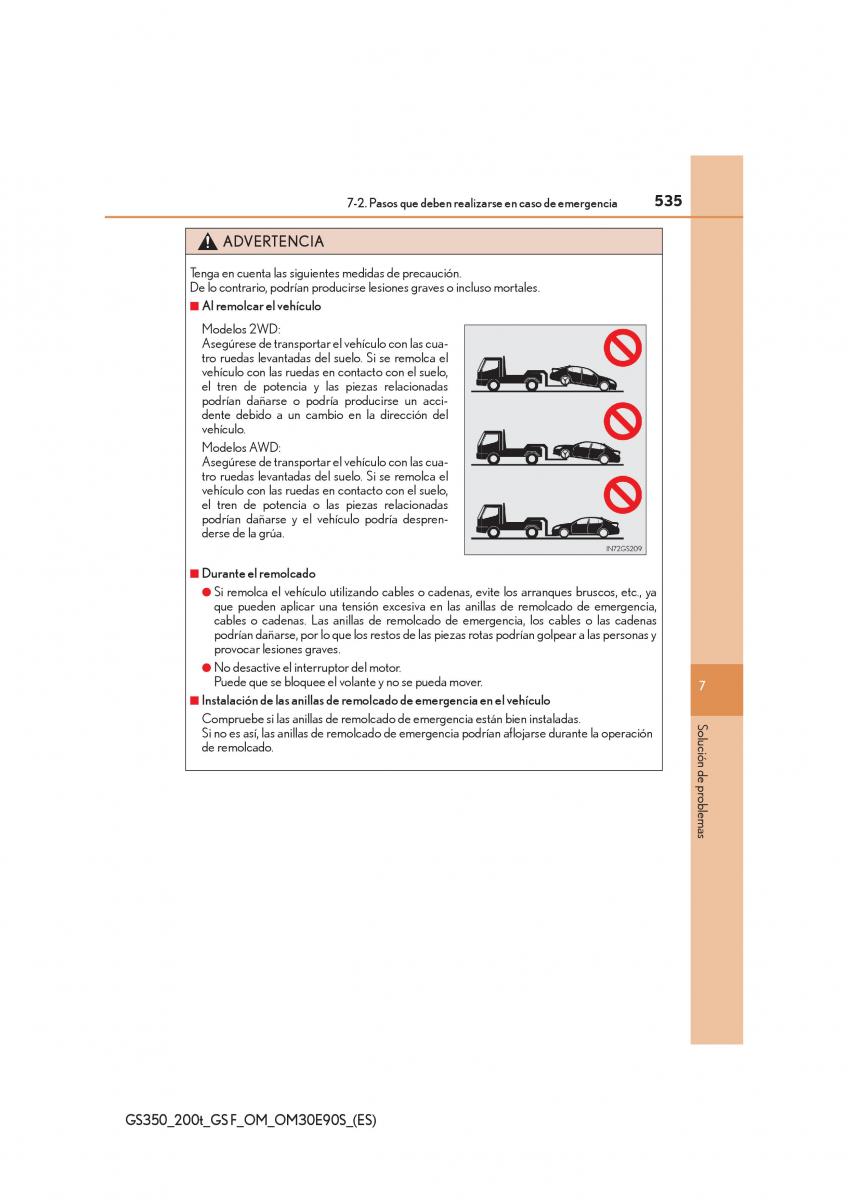 Lexus GS F IV 4 manual del propietario / page 535