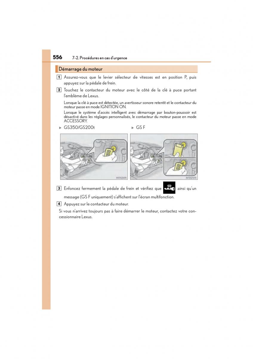 Lexus GS F IV 4 manuel du proprietaire / page 558