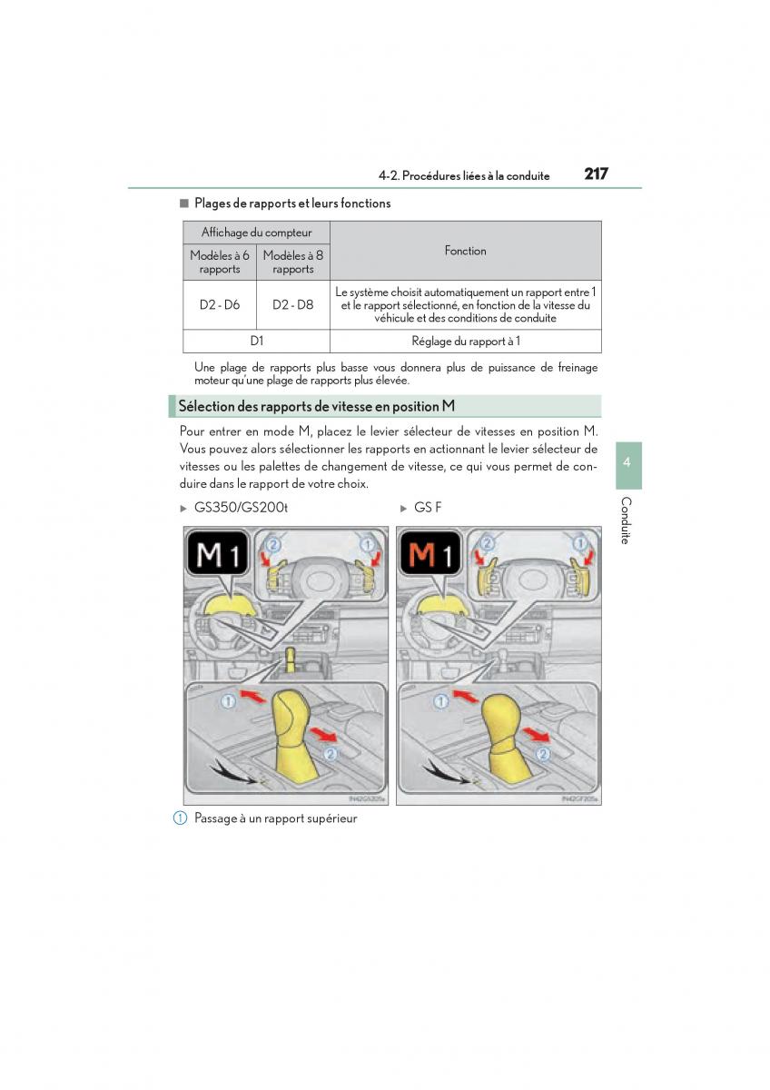 Lexus GS F IV 4 manuel du proprietaire / page 219