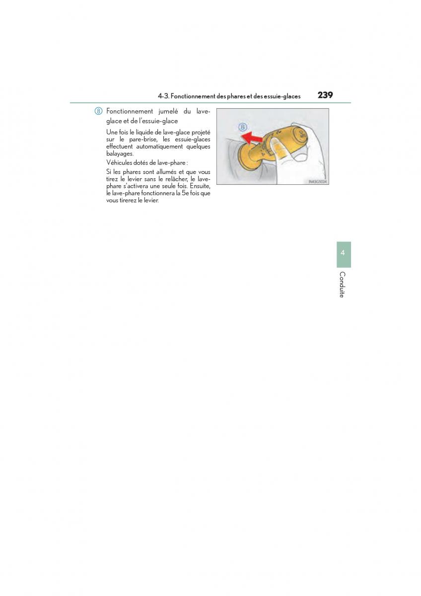 Lexus GS F IV 4 manuel du proprietaire / page 241